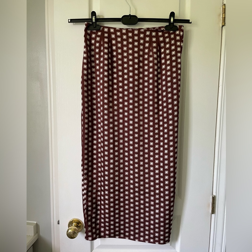 NWOT Jason Wu Chocolate Midi Skirt